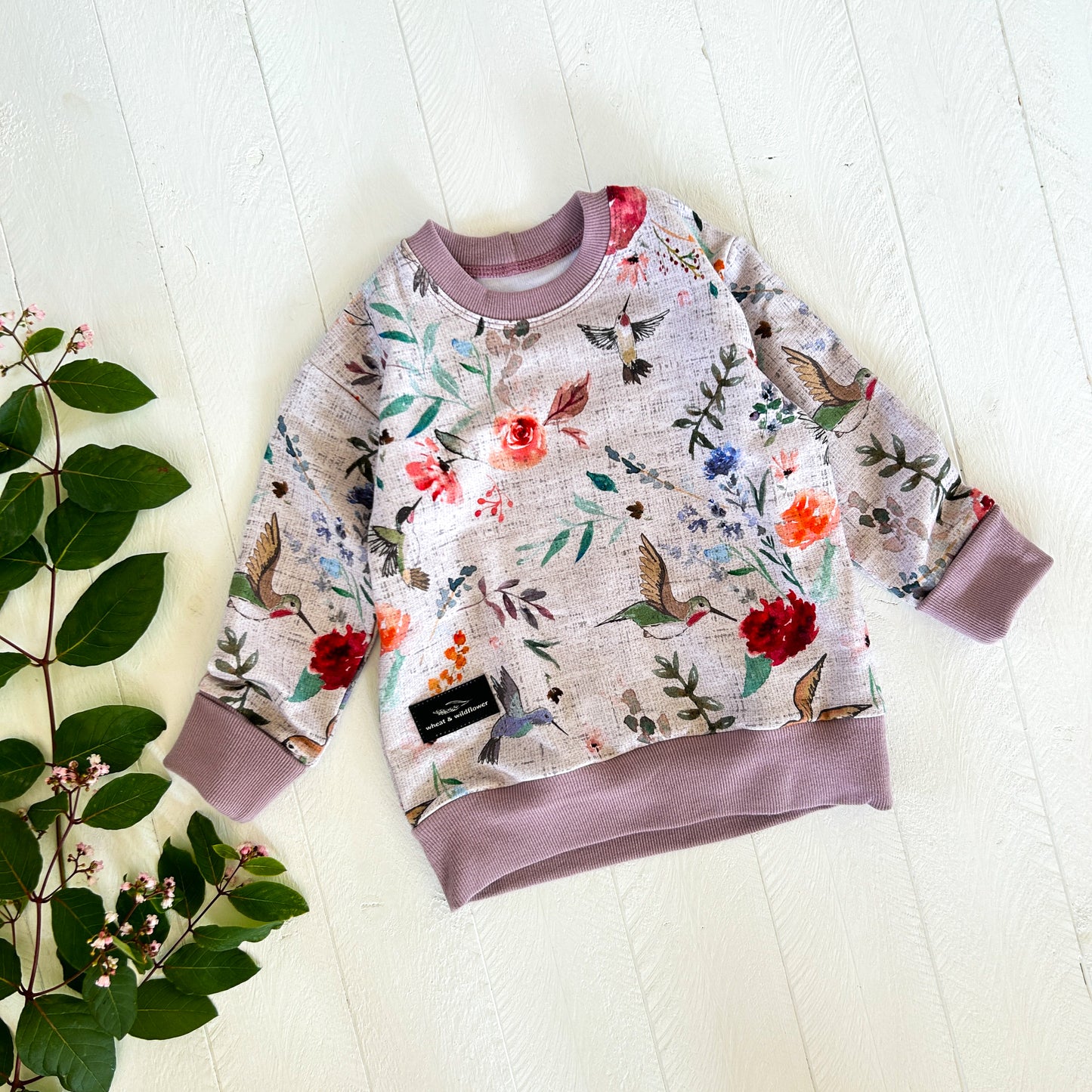 Vintage Hummingbird Lounge Sweater