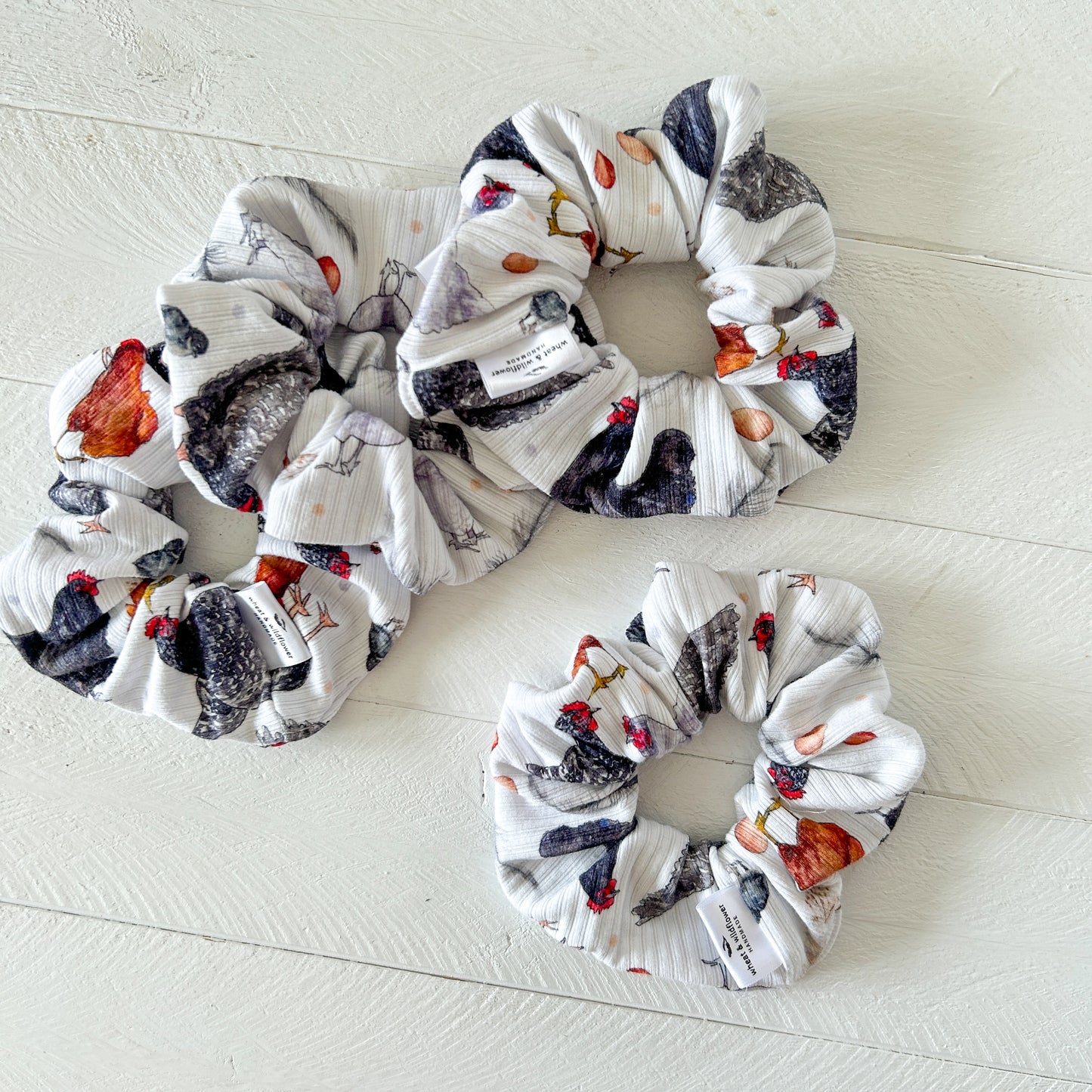 Luxe Scrunchies - Chicken Math