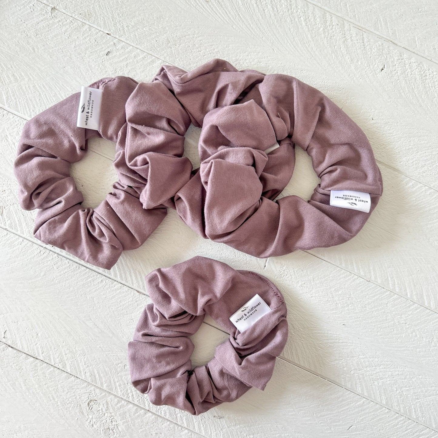 Luxe Scrunchies - Lilac Slate