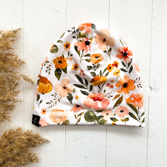 Harvest Floral Lined Beanie