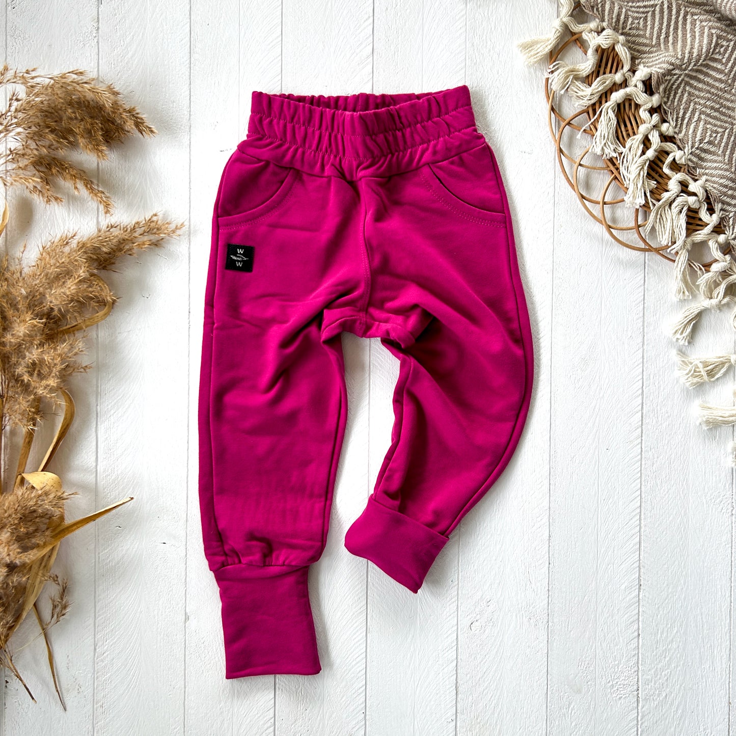 Grow With Me Joggers - Fuchsia