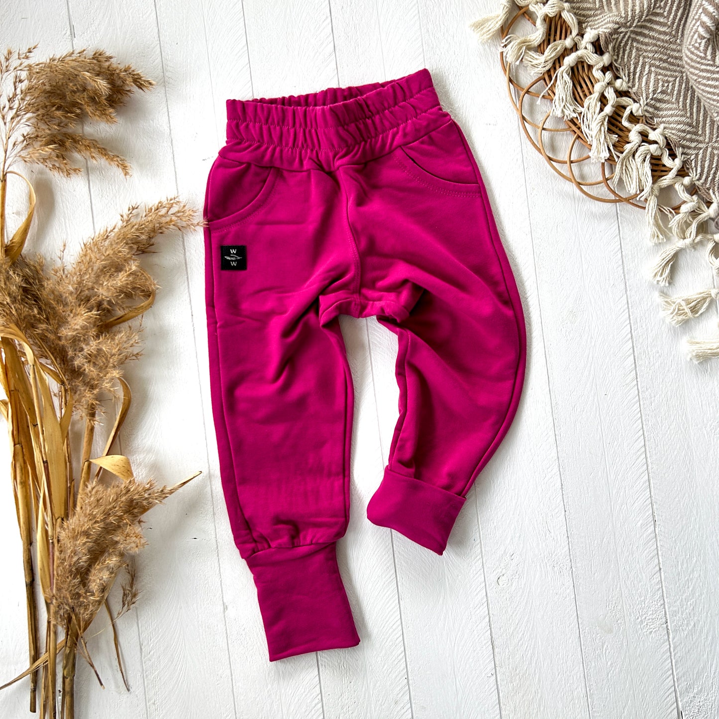 Grow With Me Joggers - Fuchsia