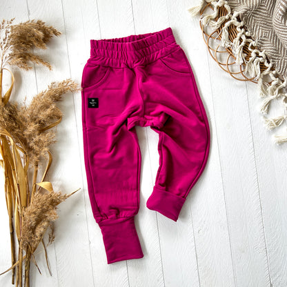 Grow With Me Joggers - Fuchsia