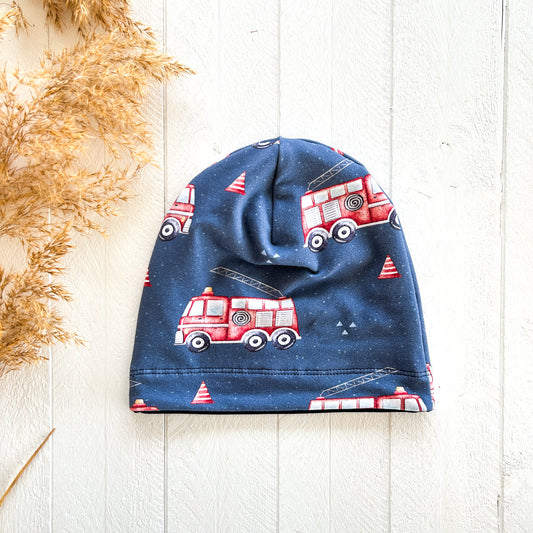 Fire Trucks Lined Beanie