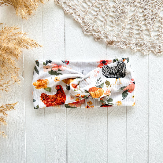 Luxe Headband - Harvest Chicken Floral