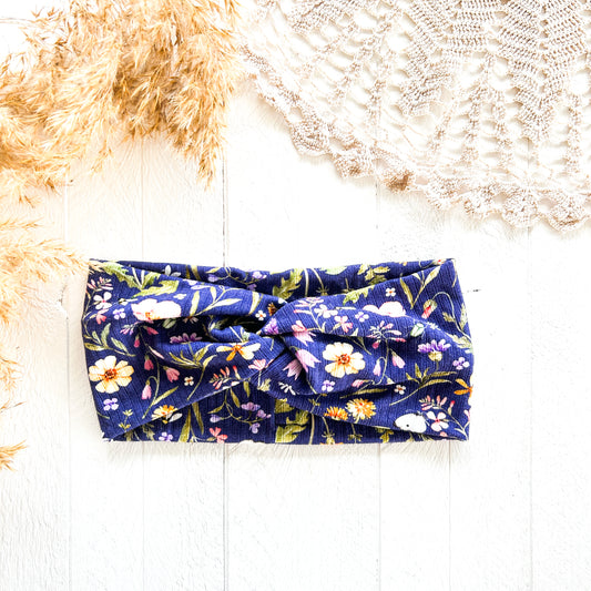 Luxe Headband - Sunny Meadow on Violet