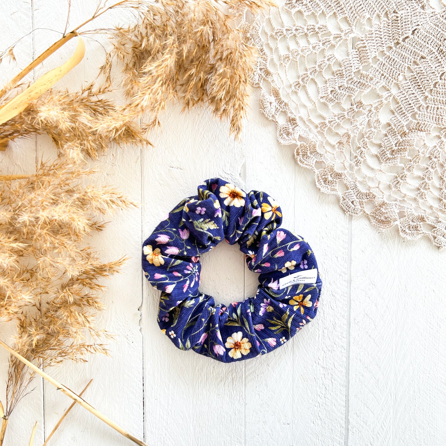 Luxe Scrunchies - Sunny Meadow on Violet