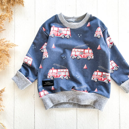 Fire Trucks Lounge Sweater