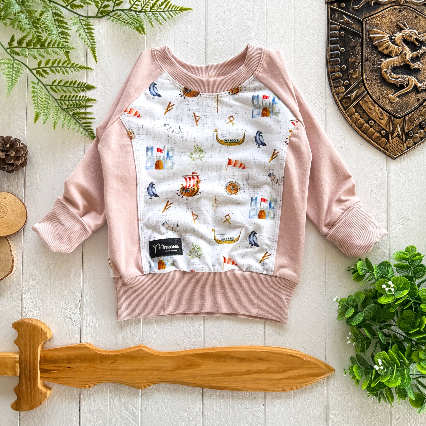 Always be a Viking Pullover - Blush