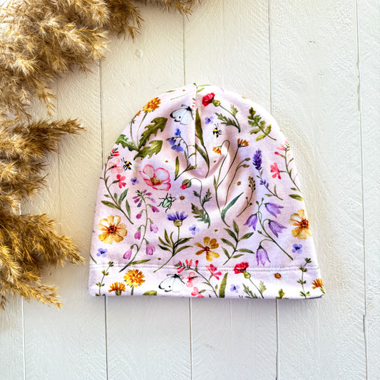 Sunny Meadow Blush Lined Beanie