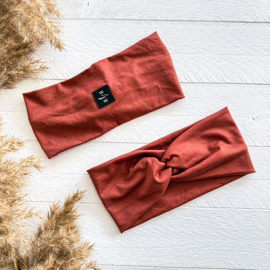 Luxe Headband - Rust