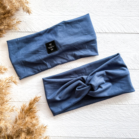 Luxe Headband - Dusty Blue