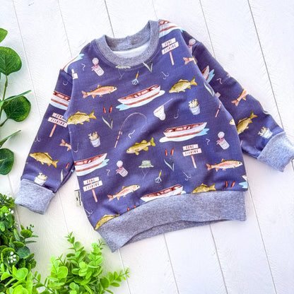 Gone Fishing Lounge Sweater