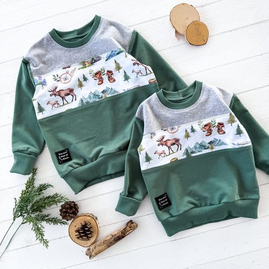 Hike Triple Play OOAK Lounge Sweater