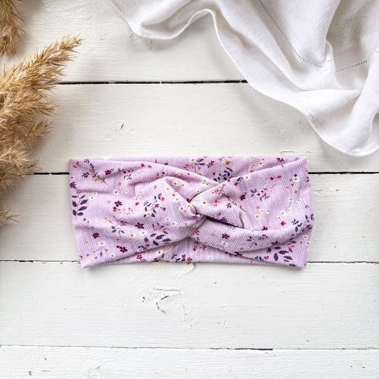 Luxe Headband - Purple Ditsy Floral
