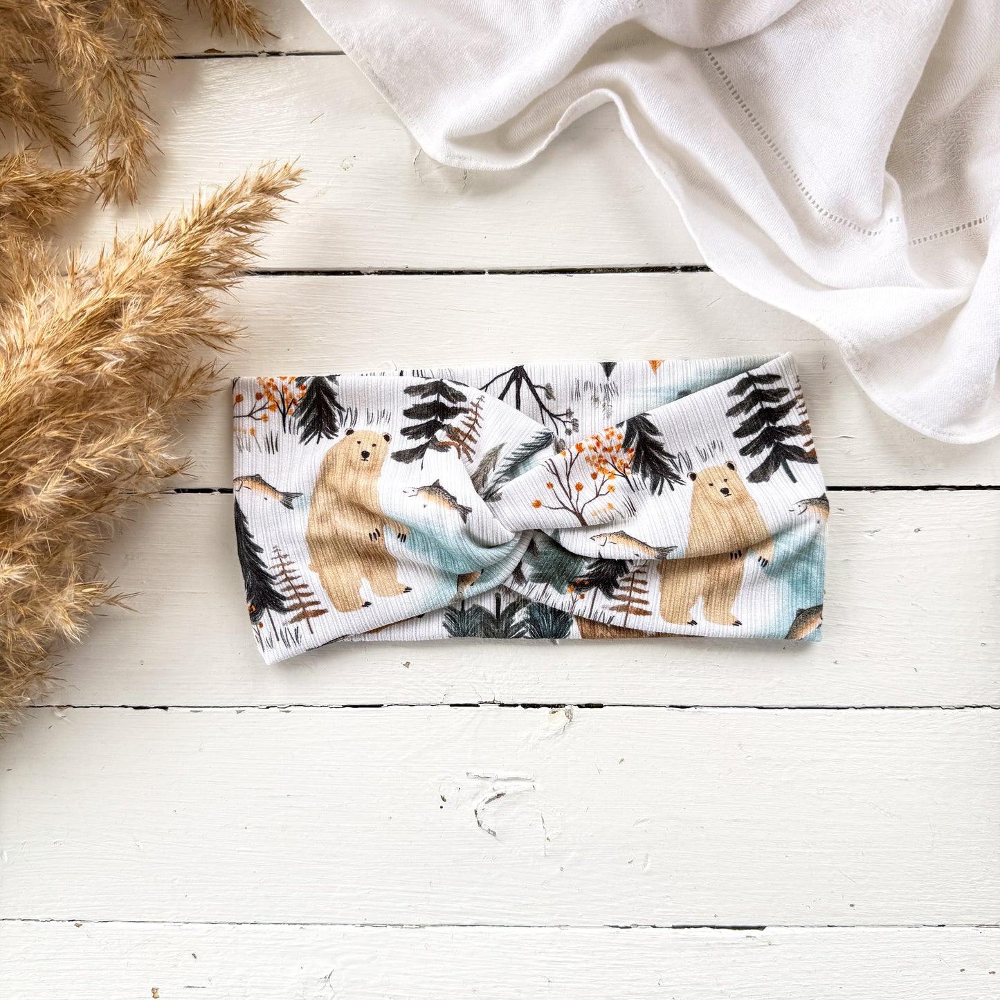 Luxe Headband - Fishing Bears