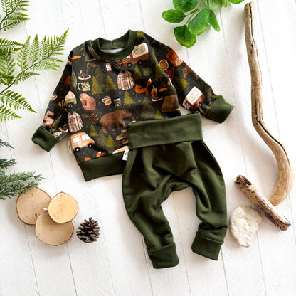 Vintage Camping Baby Set