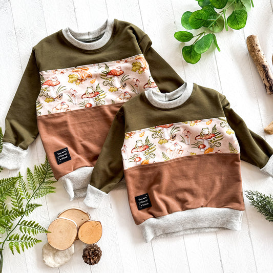 Frog Catching OOAK Lounge Sweater