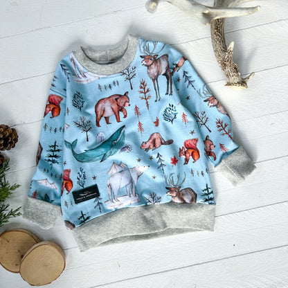 Canadiana on Mint Lounge Sweater