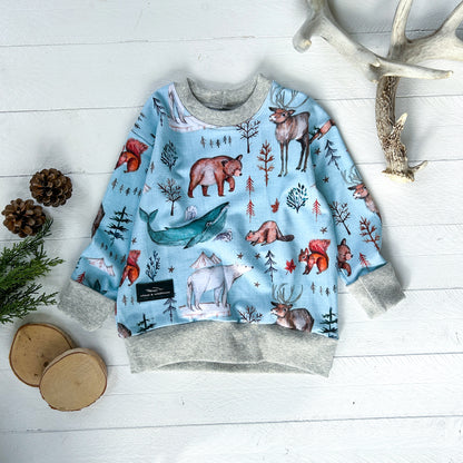 Canadiana on Mint Lounge Sweater