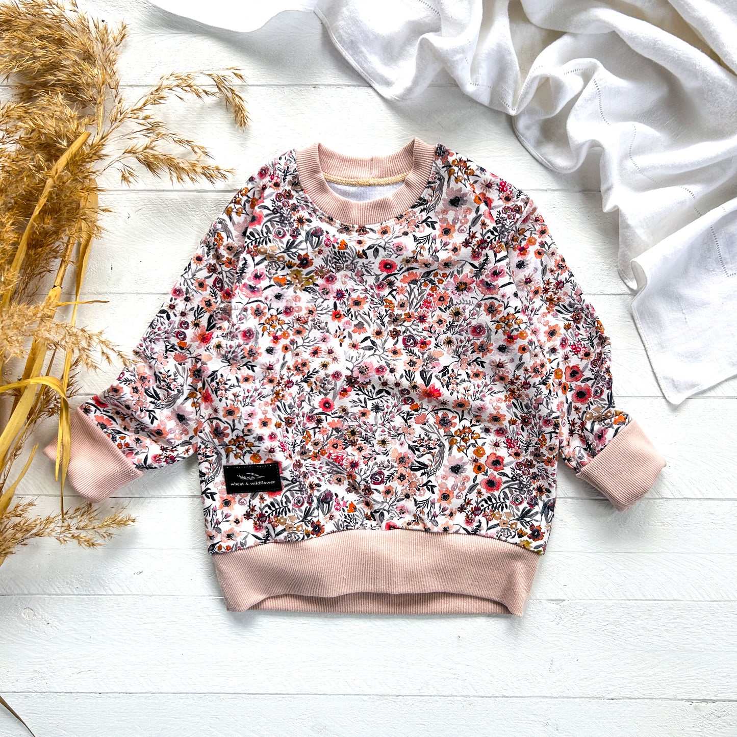 Earthy Mini Floral Pullover