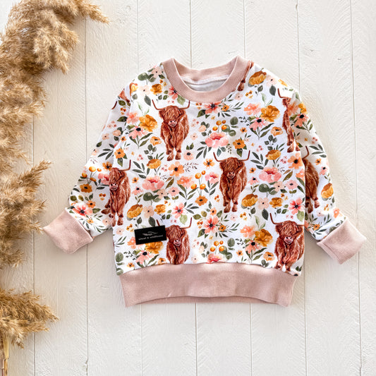 Floral Highland Lounge Sweater
