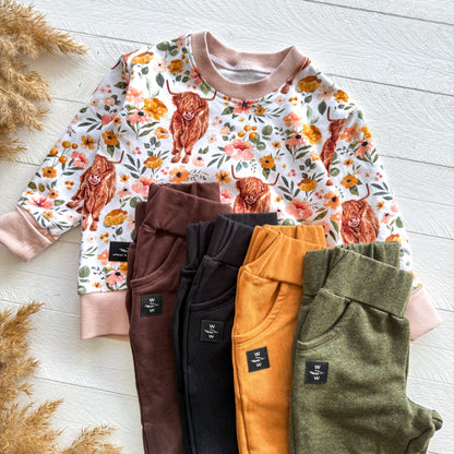 Floral Highland Lounge Sweater