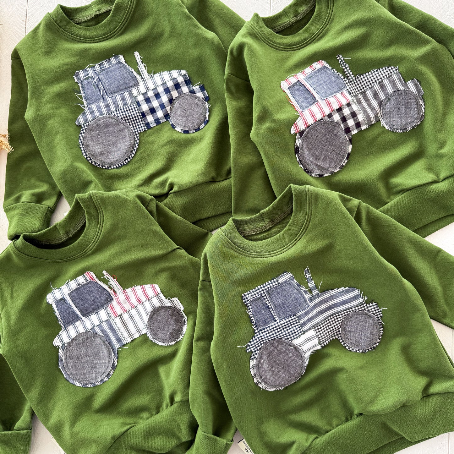 Patchwork Tractor Lounge Sweater - WW x TLC Pasture Pieces