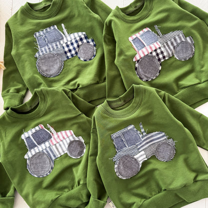 Patchwork Tractor Lounge Sweater - WW x TLC Pasture Pieces