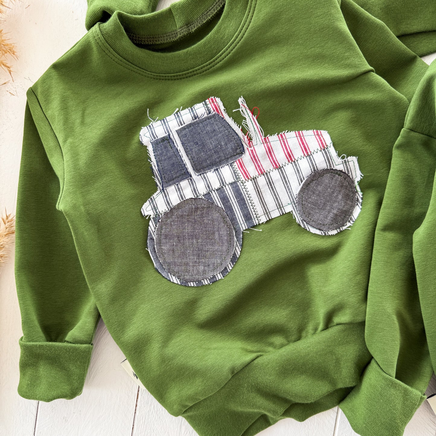 Patchwork Tractor Lounge Sweater - WW x TLC Pasture Pieces