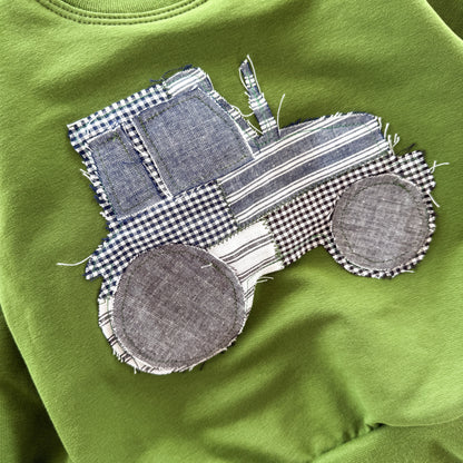 Patchwork Tractor Lounge Sweater - WW x TLC Pasture Pieces