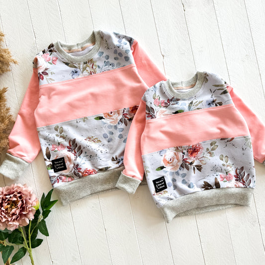 Wild Roses OOAK Lounge Sweater