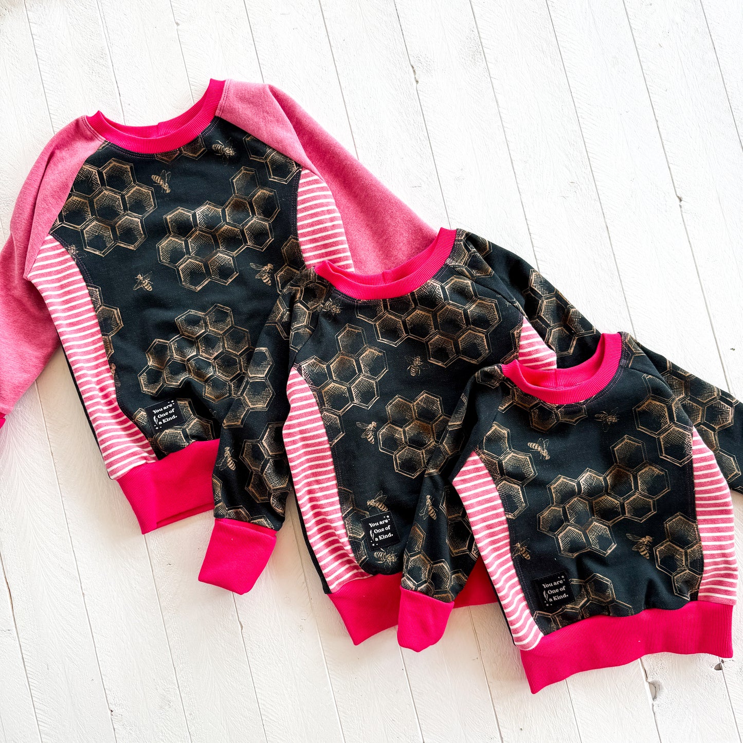 Busy Bees OOAK Pullover