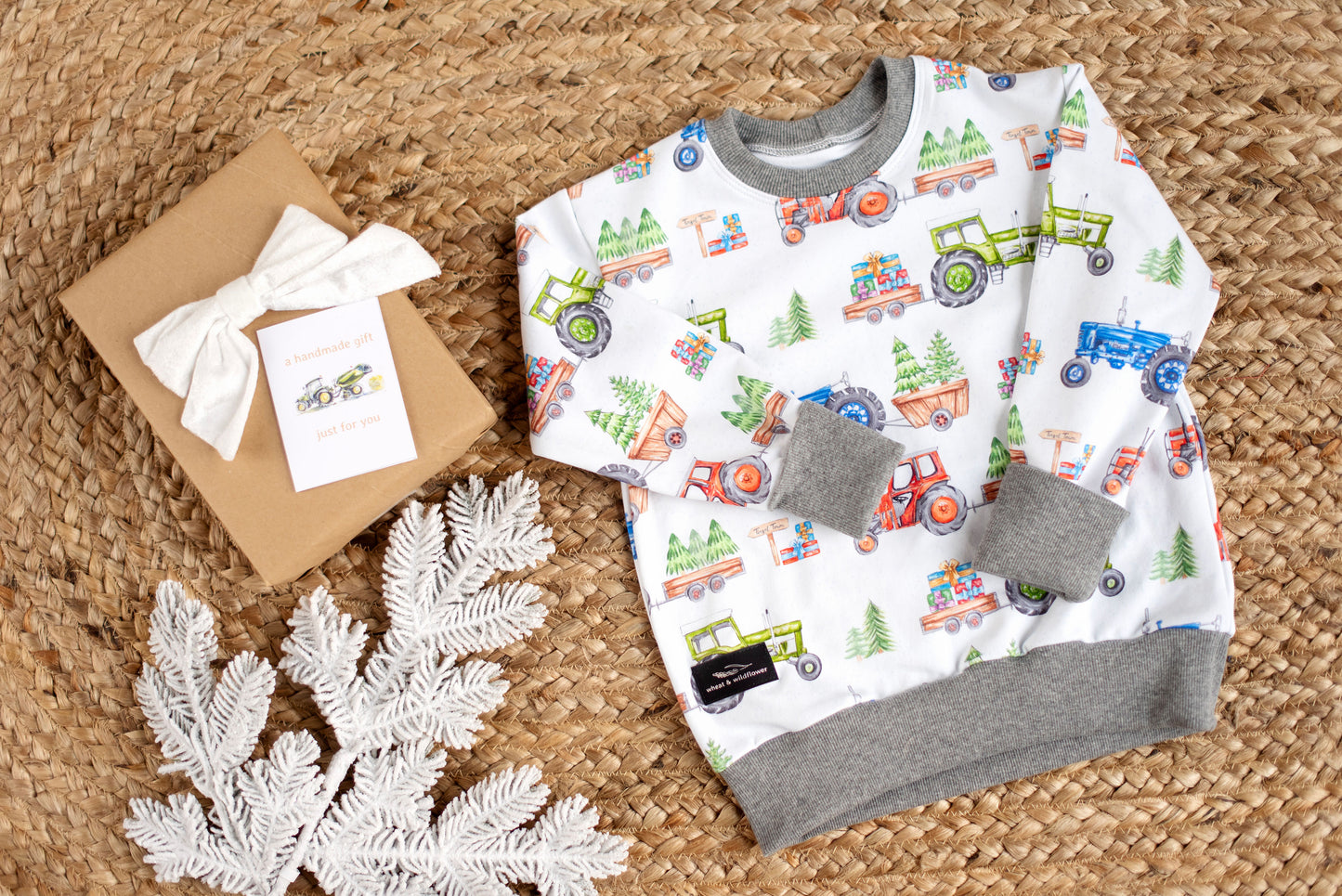 Express Delivery Christmas Tractors Lounge Sweater