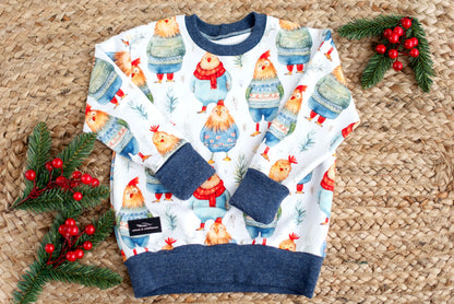 Sweater Weather Chickens Lounge Sweater
