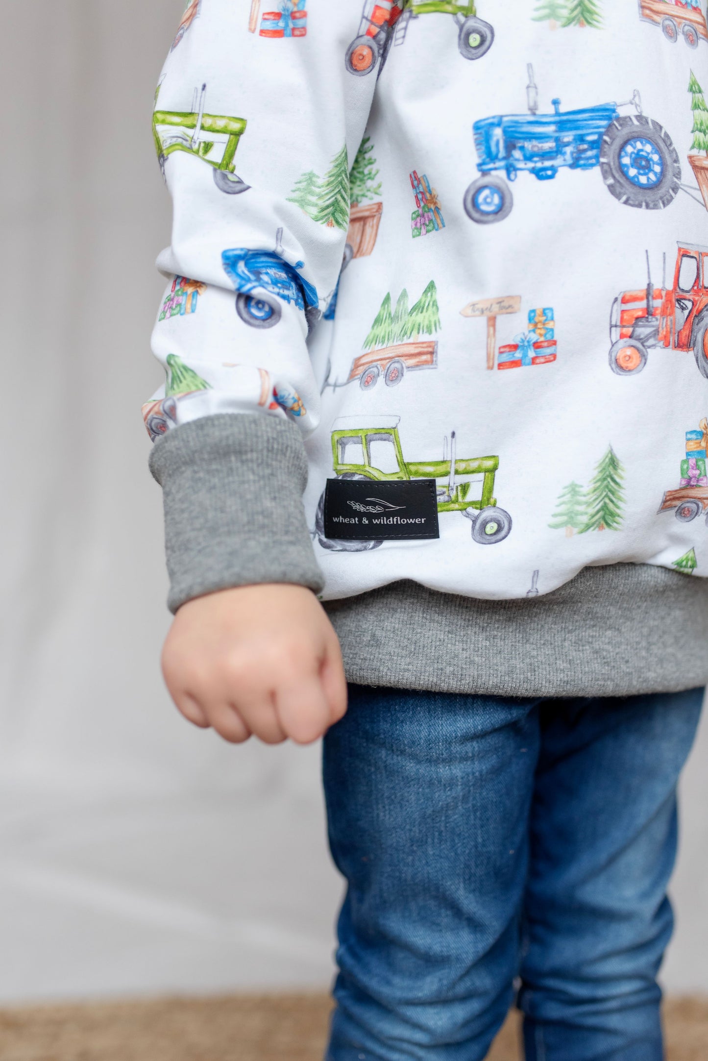 Express Delivery Christmas Tractors Lounge Sweater