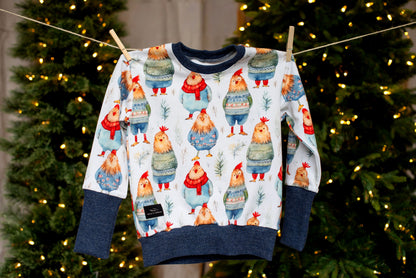 Sweater Weather Chickens Lounge Sweater