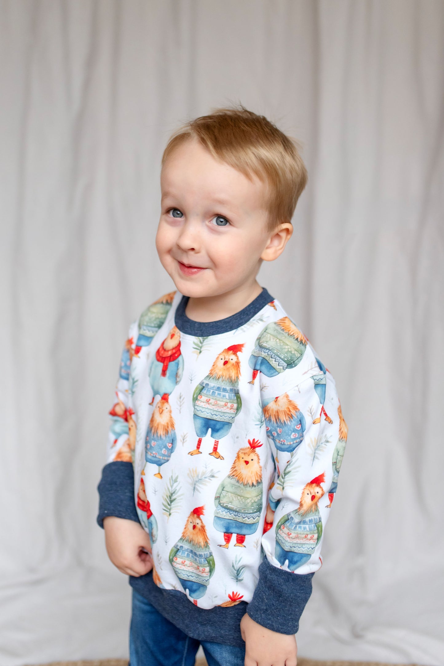 Sweater Weather Chickens Lounge Sweater