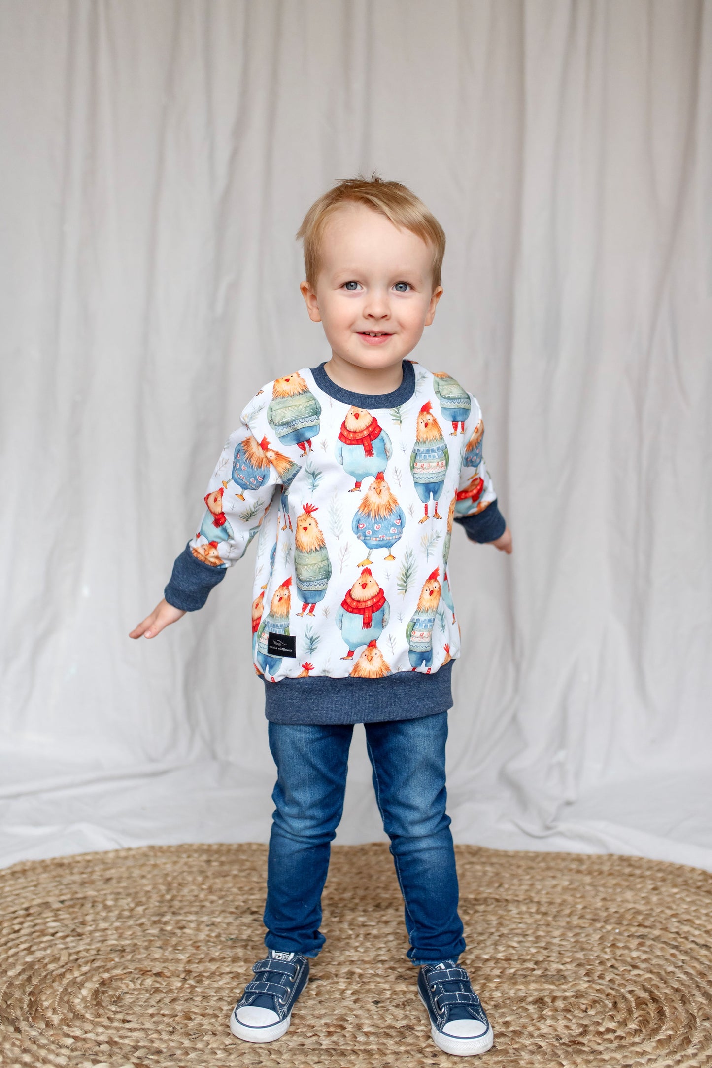 Sweater Weather Chickens Lounge Sweater