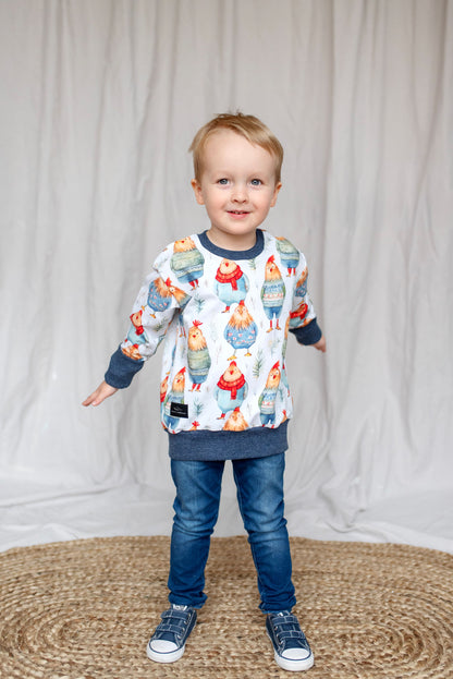 Sweater Weather Chickens Lounge Sweater