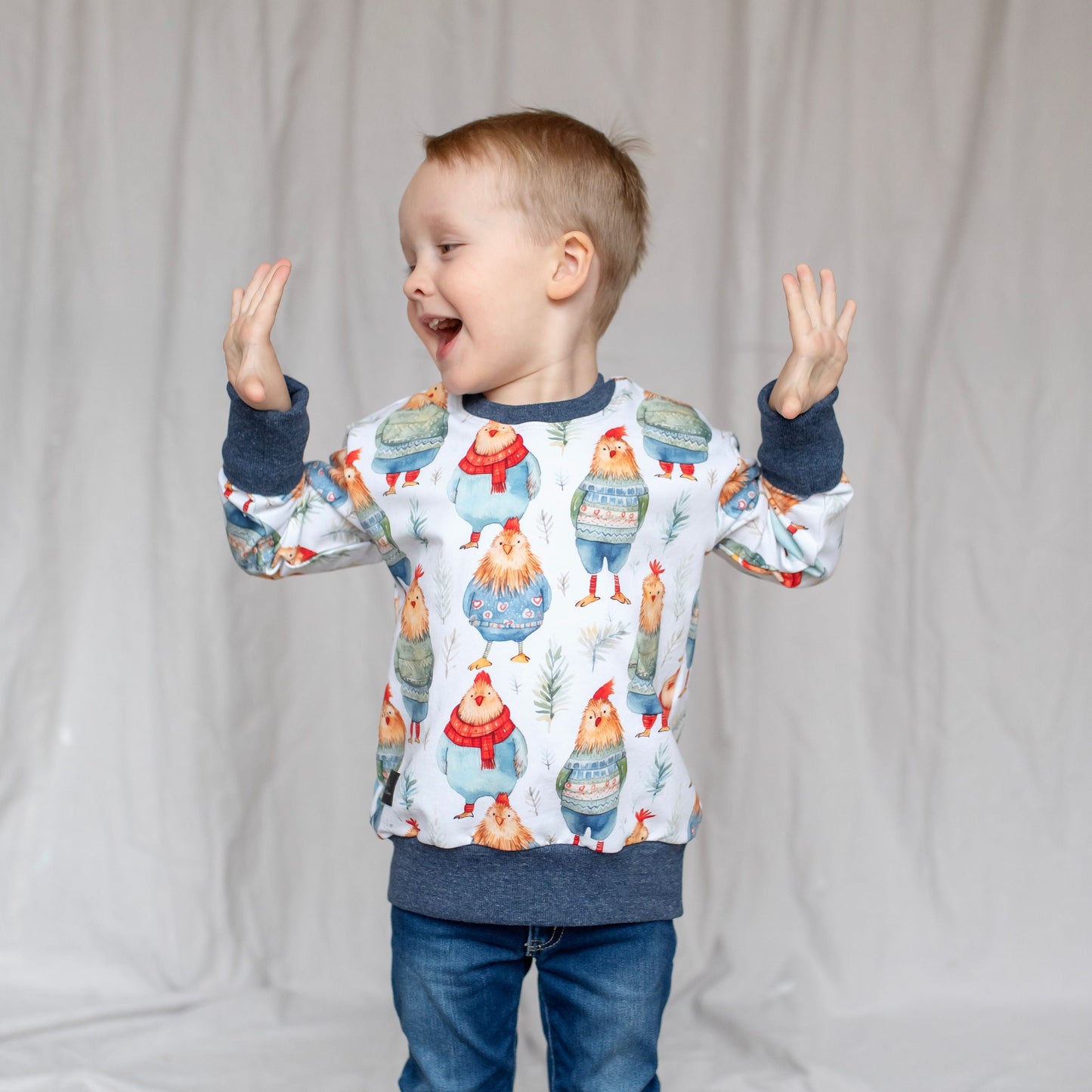 Sweater Weather Chickens Lounge Sweater