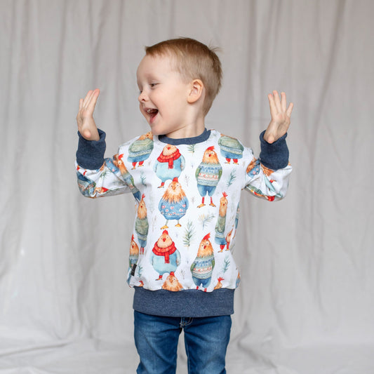 Sweater Weather Chickens Lounge Sweater