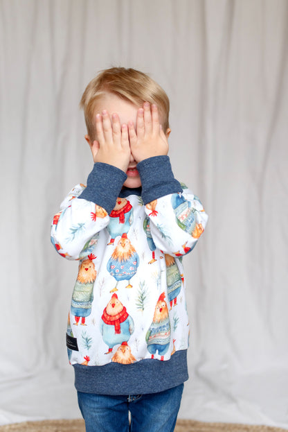 Sweater Weather Chickens Lounge Sweater