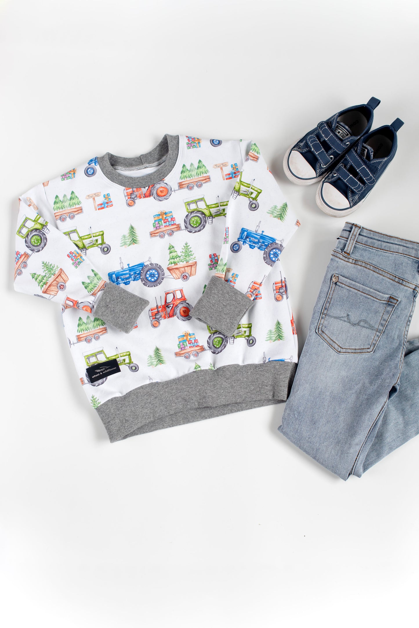 Express Delivery Christmas Tractors Lounge Sweater