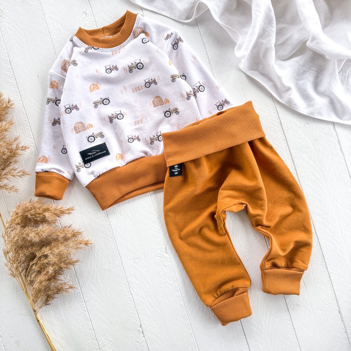 Tractors & Wheat Baby Set