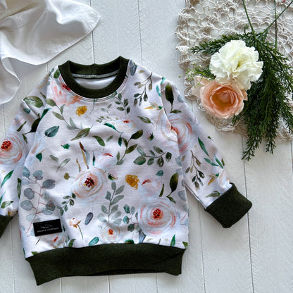 Blush Blooms Lounge Sweater
