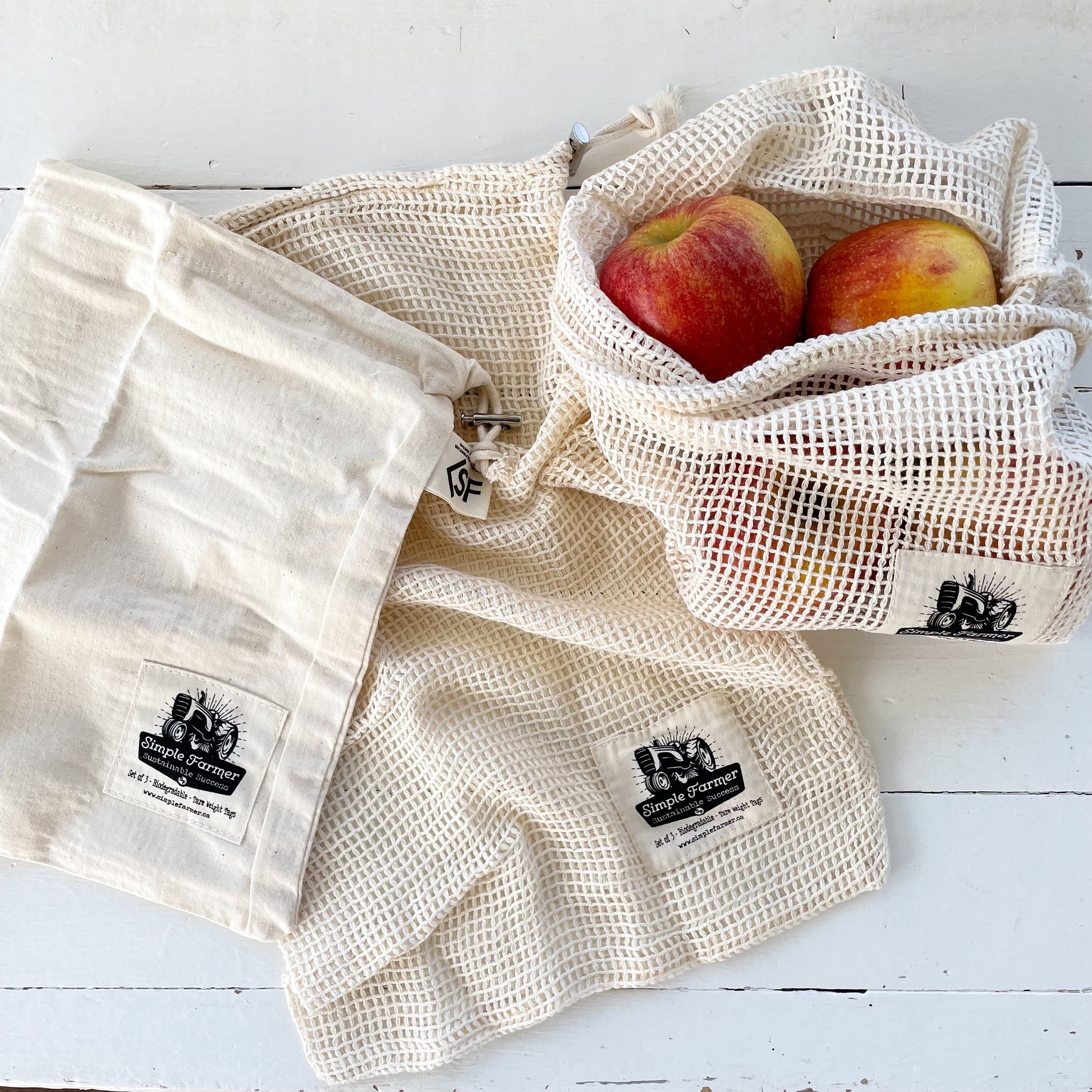 Wheat and Wildflower Sustainable Lifestyle Reusable Produce Bags